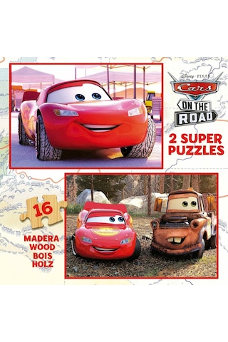 Educa 2x16 Parça Disney Cars Arabalar Erkek Çocuk Puzzle 1 Adet