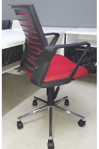 Ofisbüroconcept Ofis Koltuğu Konik Krom Yıldız Ayak Büro Koltuğu Krom Ayak