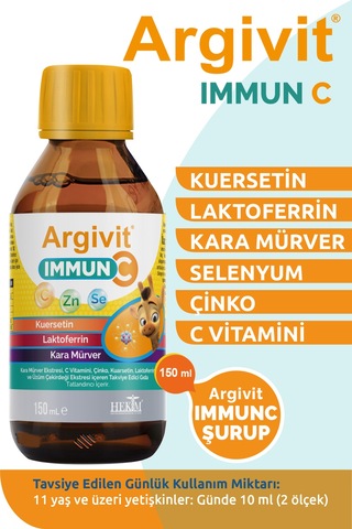 Argivit Immun C Takviye Edici Gıda 150 ML