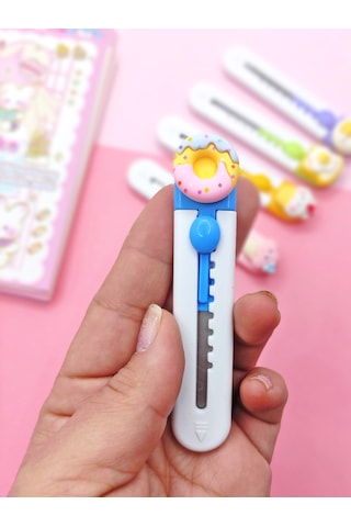 Mini Şekilli Maket Bıçağı - Sevimli Donut