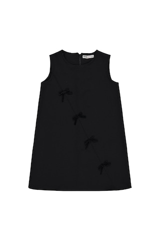 Civil Girls Fiyonklu 6-9 Yaş Elbise - Siyah