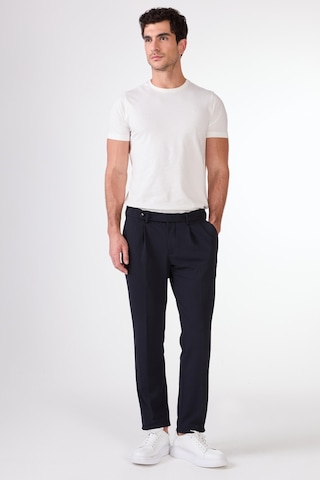 Dufy Lacivert Yan Cep Düz Renk Slim Fit Erkek Pantolon Lacivert