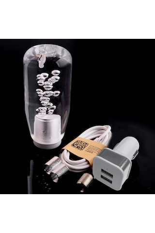 Dofolink Mavi Kristal Stili Led Vites Kolu, 10cm Evrensel Araba Vites Kolu, Kolay Kurulum, Araba İç Dekorasyonu, Özel Tasarım Mavi