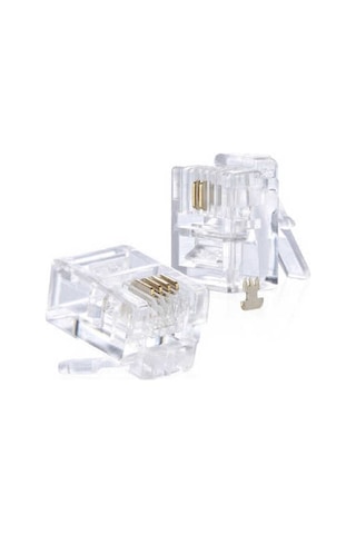 Teknogreen Tkj-644 6P4C Jack Konnektör 100 Lü Pa