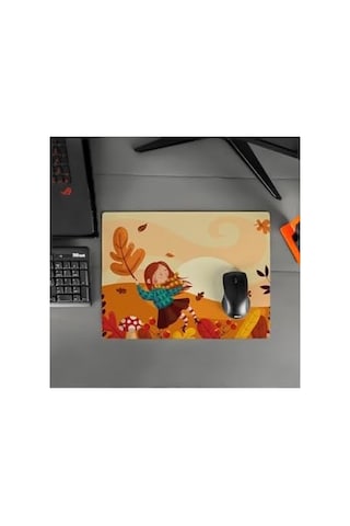 sepeti Arkadaşa Sonbahar Tasarımlı 40x30 Mousepad Diğer