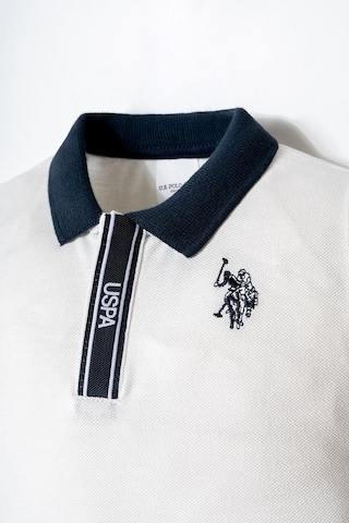U.S. Polo Assn. U.s. Polo Assn Erkek Bebek 2 Li Şort T-şhirt Takım Beyaz-2350 Beyaz