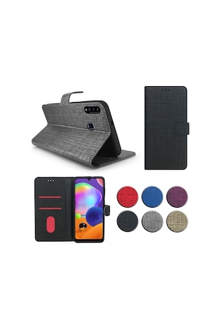 General Mobile Gm 10 Kilif Fitcase Fabric Kapakli Cüzdanli 444388828
