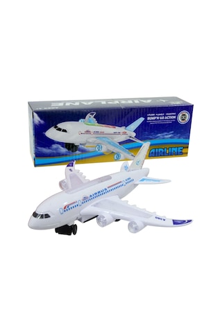 Airline Pilli Işıklı Sesli Çarp-Dön Uçak