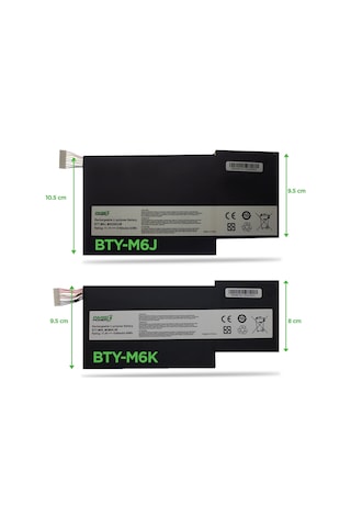 Msi Ms-17f2, Ms-17f3 Batarya - Pil Pars Power