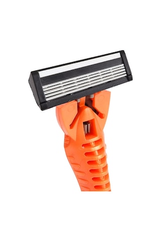 Sones Beş Katmanlı Paslanmaz Çelik Tek Kullanımlık Kesici Başlık Tek Kullanımlık Manuel Tıraş Makinesi Turuncu