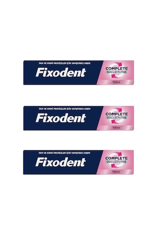 Fixodent Complete Aroma İçermez Diş Protez Yapıştırıcı Krem 3 x 47 G