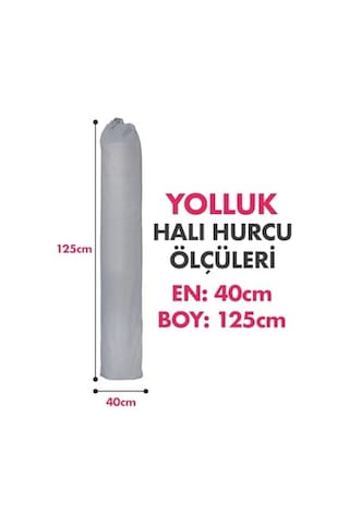 Halı Hurcu, Halı Saklama Kılıfı, Halı Organizeri Gri, Yolluk Hurcu Açık Indigo