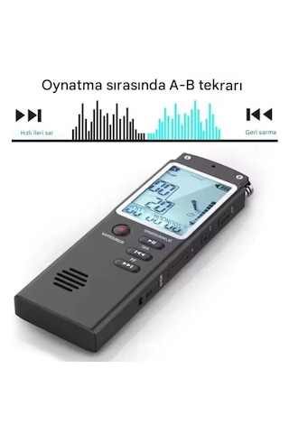 Ultratekno Kb40 32 Gb Premium Led Büyük Ekranlı Profesyonel Ses Kayıt Cihazı Okul Ders Not,toplantı Röportaj