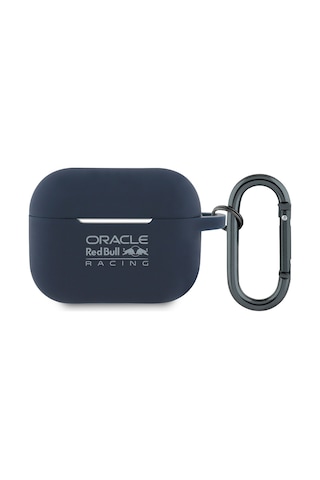 Airpods Uyumlu Pro 2 Kılıf Redbull Lisanslı Baskı Logolu Askı Aparatlı Silikon Kapak Lacivert