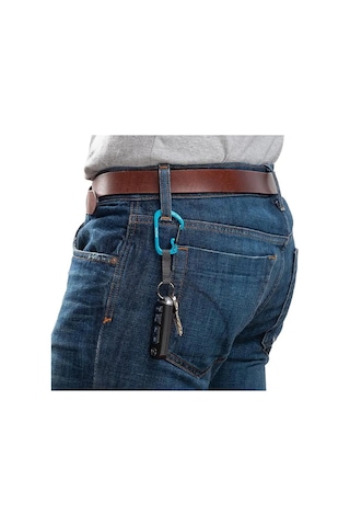 Nite Ize Slidelock Keyring Alüminyum Karabiner 3 -mavi