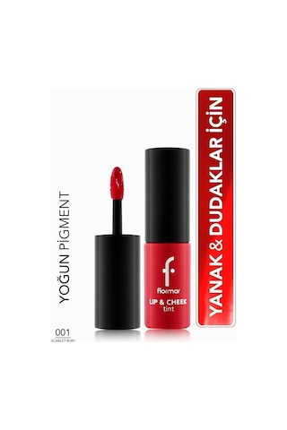 Flormar Lip & Cheek Gün Boyu Kalıcı Çok Amaçlı Tint 001 Scarlet Ruby