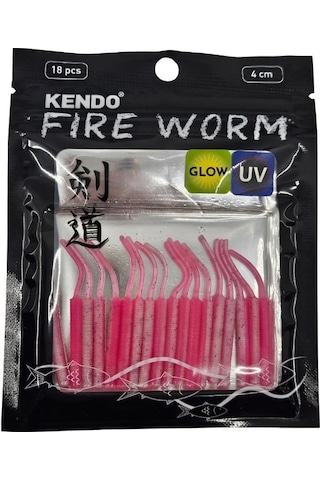 Kendo Fire Worm Lrf Silikonu 5cm 18 Adet