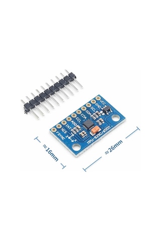 Mpu 9250 Gy-6500 9 Eksen Gyro Ivme Ölçer Manyetometre Sensör Modülü 3 Eksen Ivme Ölçer Manyetik