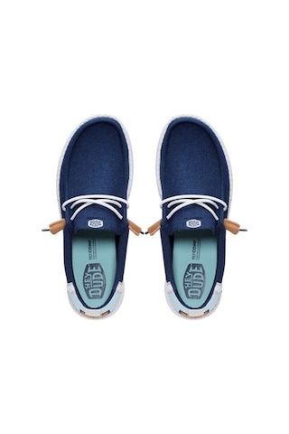 Hey Dude Wally Craft Linen Erkek Günlük Ayakkabı-33142 Lacivert-mavi