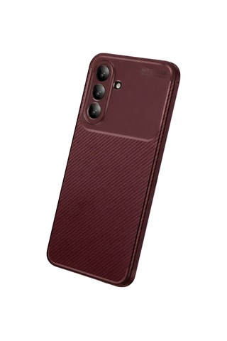 Samsung Galaxy Uyumlu A27 5g Kılıf Karbon Silikon Case Bordo