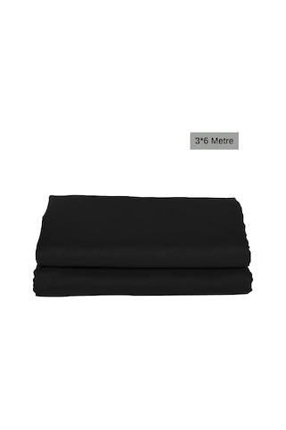 Gdx Kumaş Fon Siyah 3x6 Metre Katlanabilir / Yıkanabilir
