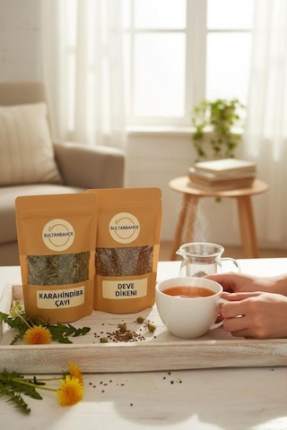 Karahindiba Çayı & Deve Dikeni Doğal Bitki Seti 2 50 Gr