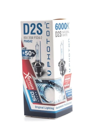 PHOTON D2S 6000K +%50 FAZLA IŞIK FAR AMPÜL TAKIMI (2 ADET)