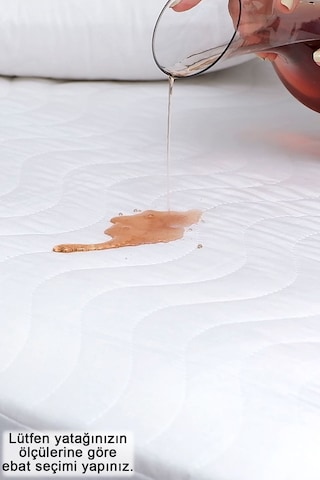 Kapitone Fitted Su Geçirmez Sıvı Geçirmez Alez Yatak Koruyucu Yatak Alezi Beyaz