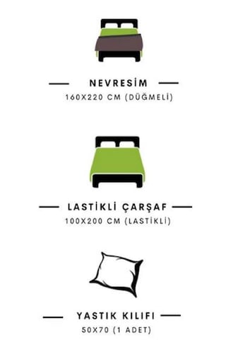 Laliva Tek Kişilik Çarşafı Lastikli Nevresim Takımı Bali Esintisi