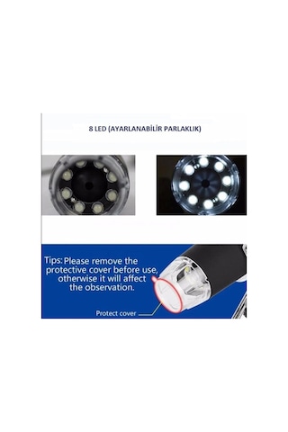 Electroon 8ledli 1600x Zoom Dijital Taşınabilir Usb Mikroskop