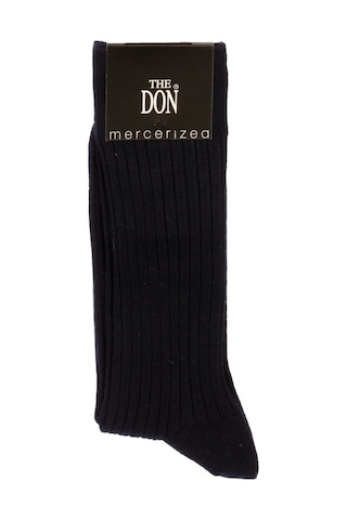 The Don Lacivert Renk Ripli Merserize Erkek Çorap Çok Renkli