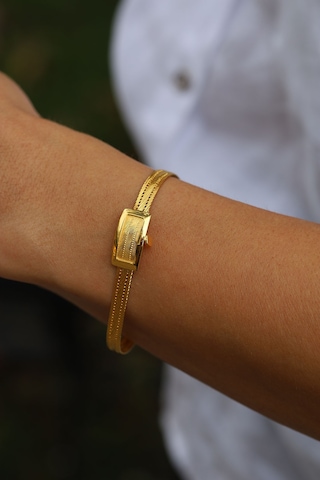 Yenigün Kuyumculuk 14 Ayar Altın İnce Trabzon Bileklik Trb20197 Sarı Altın