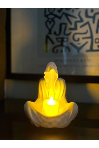 Mumluk Hayalet Ruh Led Tealight Dekoratif Mumluk