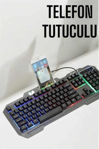 Klavyesi Q  Klavye Rgb Işıklı  Mouse