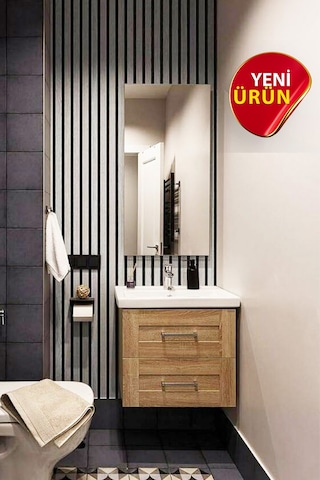 Bien Exclusıve 7600 Gri Lambri Panel Ahşap Duvar Çıtası Desenli Duvar Kağıdı 5 M² Gümüş