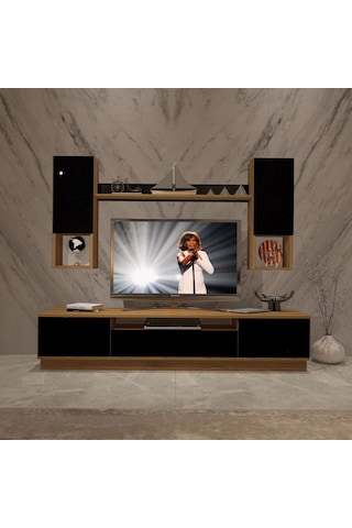 Decoraktiv Trendstyle 5das Mdf Tv Ünitesi Tv Sehpası Pera - Siyah