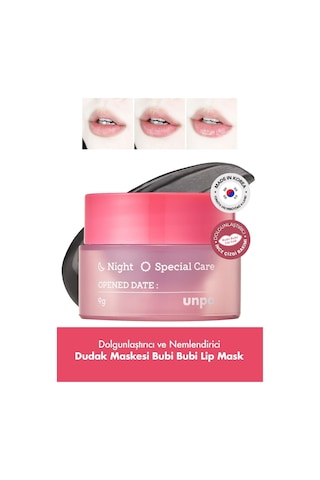 Unpa Dolgunlaştırıcı ve Nemlendirici UNPA Dudak Maskesi Bubi Bubi Lip Mask
