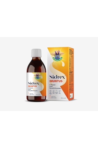 Sidrex Imuntus Zencefil Ekstresi Vitamin C Ve Çinko İçeren Takviye Edici Gıda 150 ML