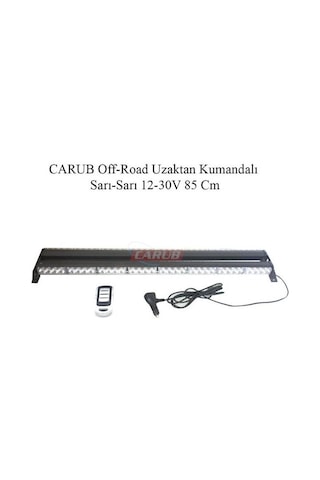 12v-30v Led Bar Off-road Turuncu Çakarlı Çakar Tepe Lamba Fonksiyonlu 85 Cm