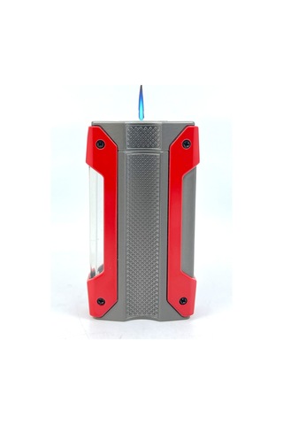 Cohiba Tek Torch Jet Alev Puro Çakmağı - Kırmızı/füme