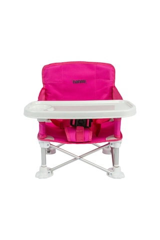 Deluxe Portatif Katlanabilir Mama Sandalyesi Pembe