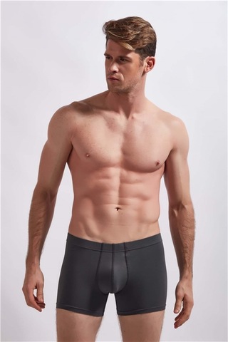Josejuan 3'Lü Erkek Boxer Koton Likralı Yan Dikişsiz 1001-Siyah - Antrasit - Lacivert