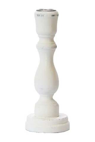 Ahşap Eskitme Şamdan 18 CM