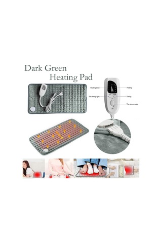 Ranyeek Ev İçin Fizyoterapi Isıtıcı Padı - 60x30cm Yeşil - 110v Amerikan Standartı - Kolay Kullanım - Konfor Sağlar Yeşil