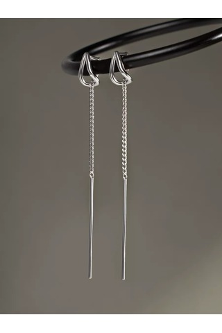 Marıola 925 Ayar Gümüş Uzun Çıngırak Küpeler 85928433 Diğer