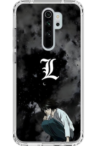 Xiaomi Redmi Note 8 Pro Uyumlu Şeffaf Kılıf Death Note 2 Tasarımlı