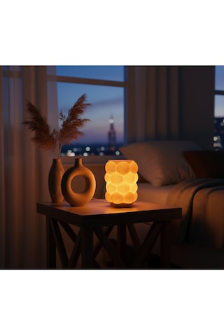 Sincara Home Bublee Abajur - Masa Lambası Beyaz