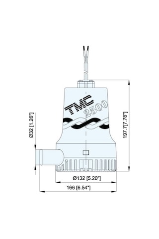 Tmc Sr12118 Sintine Pompası 24 Volt 2500 Gph 8 Amper