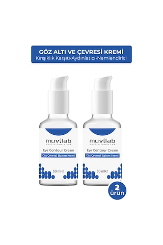 Göz Altı Çevresi Morluk Kırışıklık Torbası Kararma Şişlik Koyu Halka Nemlendirici Kremi 2 Adet