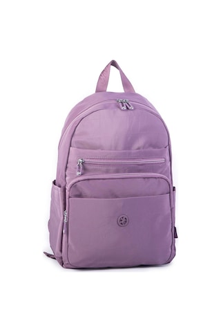 Nas Bag Unisex Büyük Boy Çok Gözlü Su Geçirmez Sırt Çantası Mor